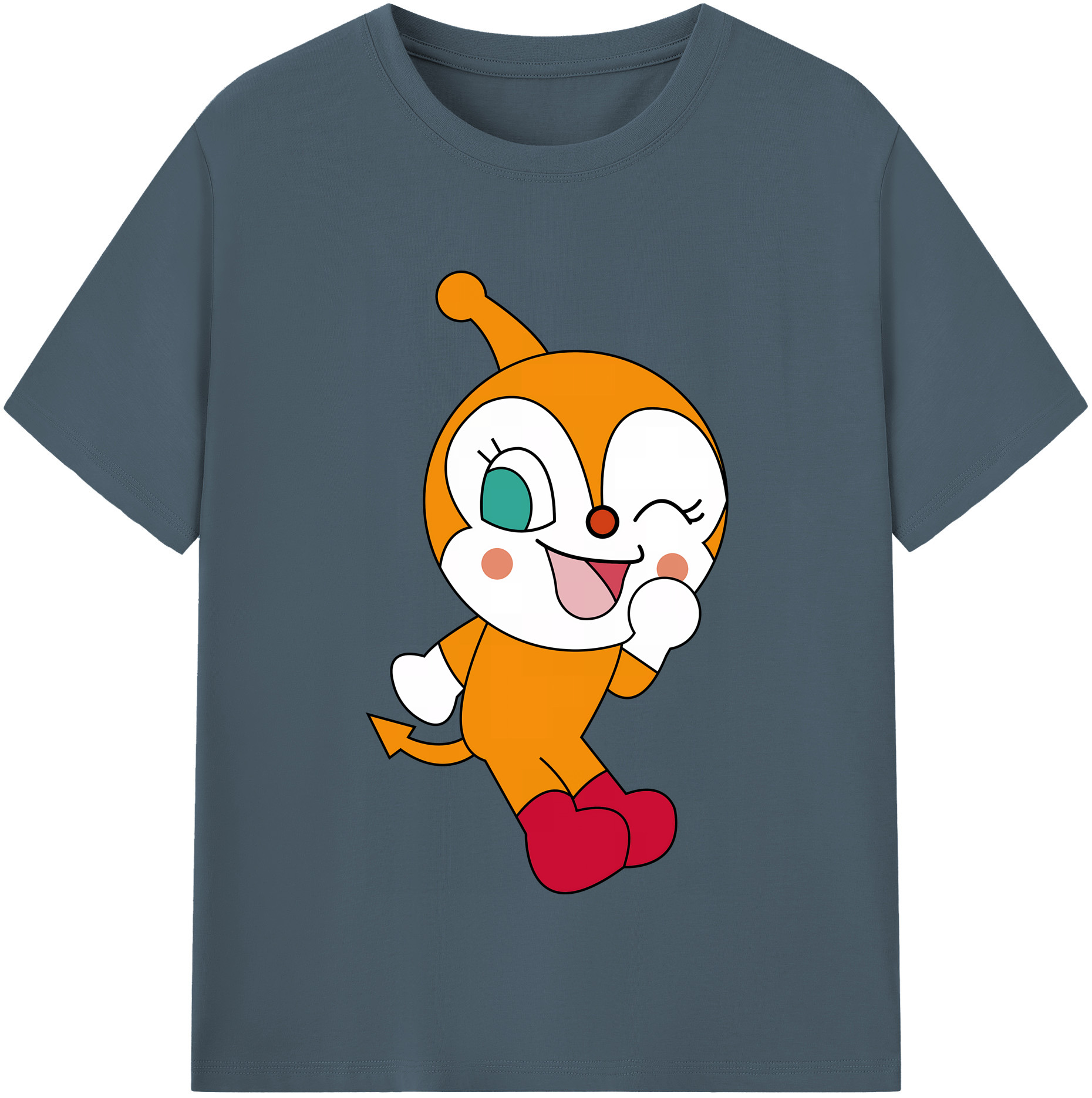 （画像用） アンパンマン Anpanman 綿100％半袖Tシャツ（フロントプリント）